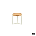 Loungetafel Monaco oyster teak - Ø45 cm