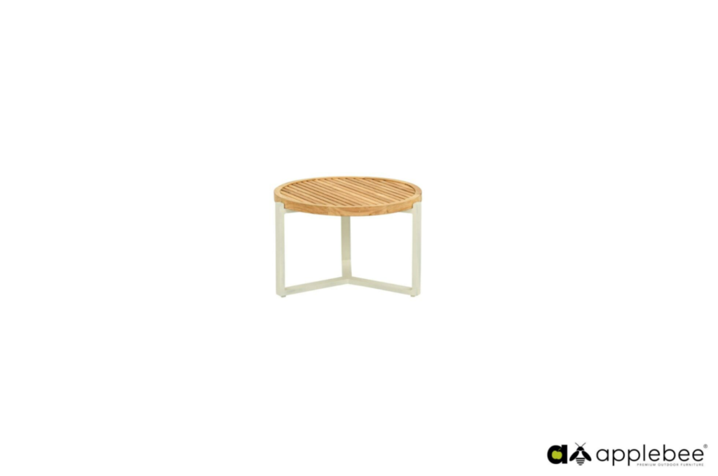 Loungetafel Monaco oyster teak - Ø60 cm
