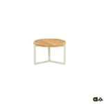 Loungetafel Monaco oyster teak - Ø60 cm