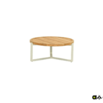 Loungetafel Monaco oyster teak - Ø75 cm