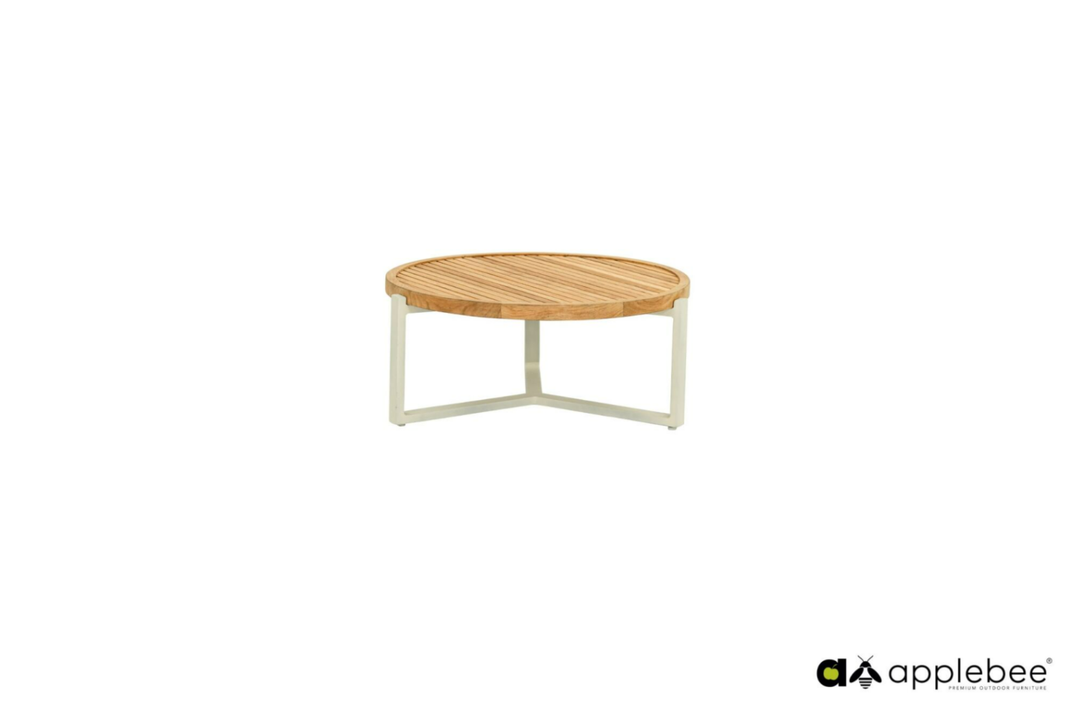 Loungetafel Monaco oyster teak - Ø75 cm