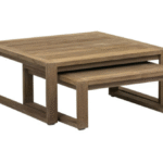 Loungetafel set Antigua teak - 81x81 cm en 65x65 cm