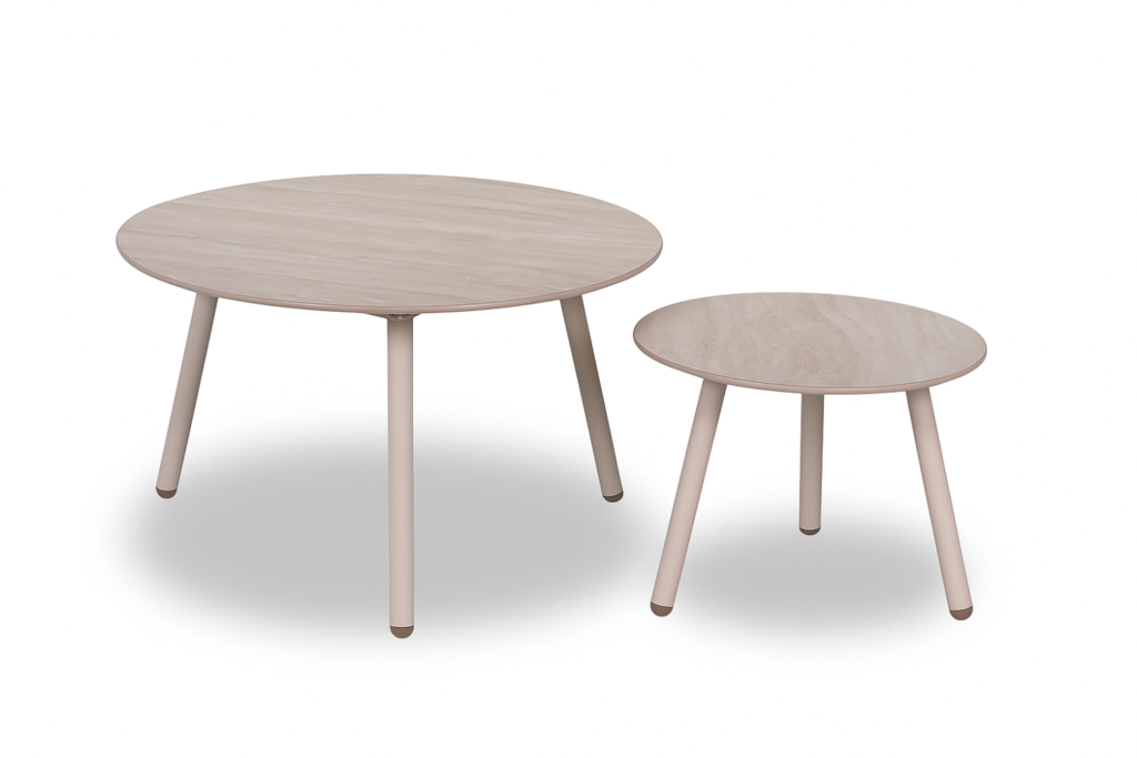 Loungetafel set Telissa Marble latte