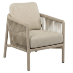 Low dining stoel Bora Bora taupe