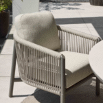 Low dining stoel Bora Bora taupe