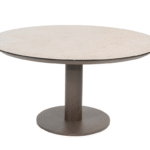 Low-dining tafel Sarah keramiek terre - Ø130 cm