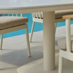 Melville false oval 280x110cm Oyster/Oyster - dining table base