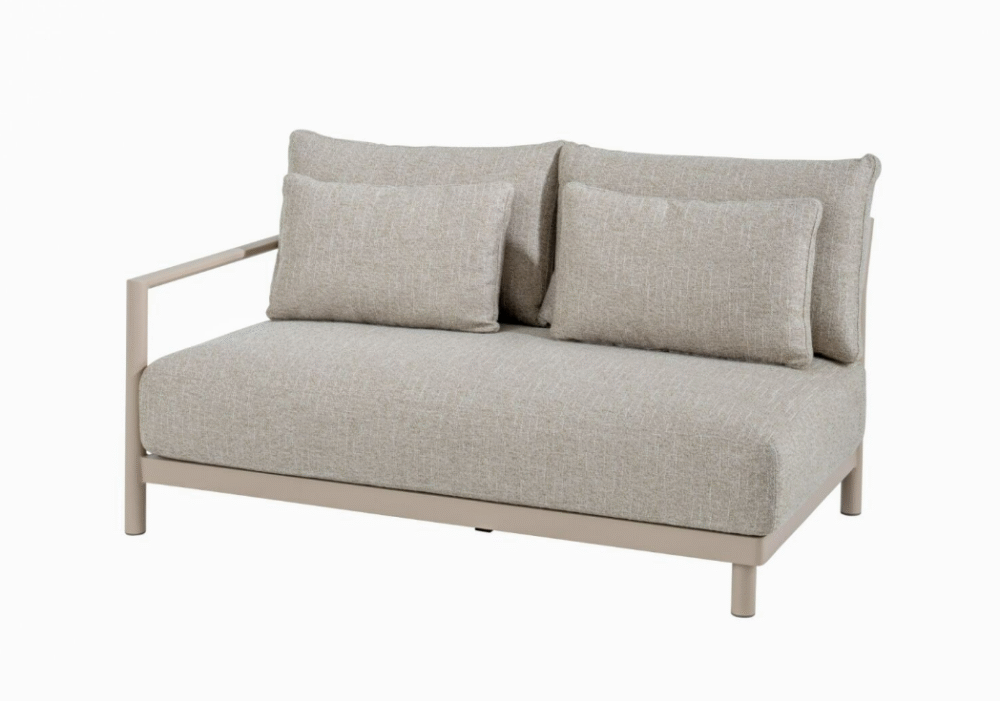 Mykonos modulaire 2.5-zits bank, armleuning rechts incl. 5 kussens