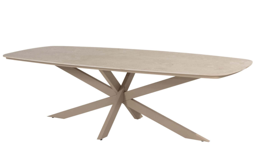 Nevada low dining tafel onderstel latte