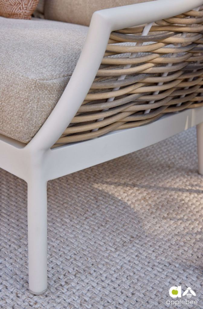 Outdoor Cross karpet oyster - 200x300 cm