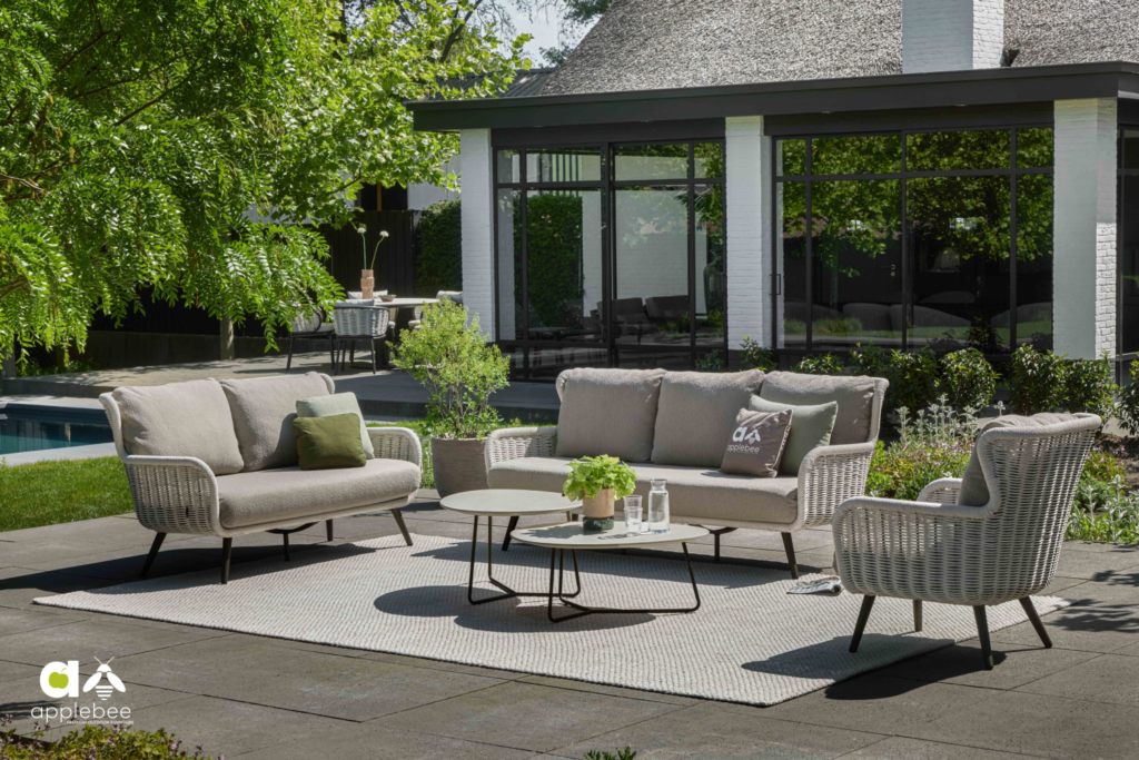 Outdoor Cross karpet oyster - 200x300 cm