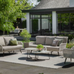 Outdoor Cross karpet oyster - 200x300 cm