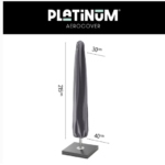 Platinum Aerocover Center pole parasol cover- H215x30/40