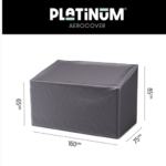 Platinum Aerocover Garden bench cover - 160x75x65/85
