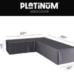Platinum Aerocover Lounge cover L - 400x300x100xH70 Left