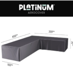 Platinum Aerocover Lounge cover L- 400x300x100xH70 Right