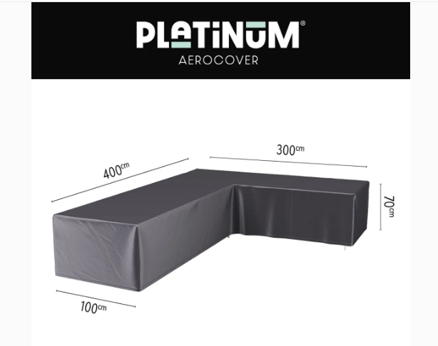 Platinum Aerocover Lounge cover L- 400x300x100xH70 Right