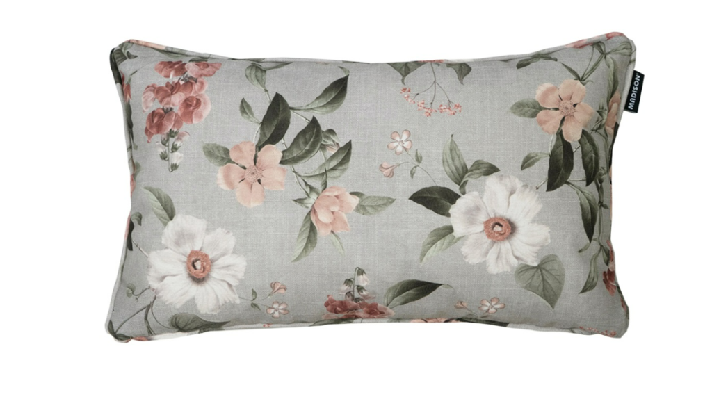 Sierkussen 30x50 Outdoor Piping Julliette Grey