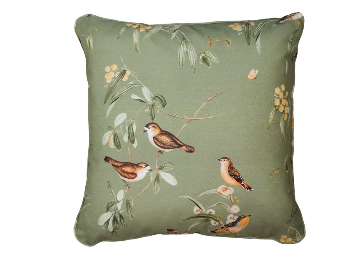 Sierkussen 50x50 Piping Aria Green