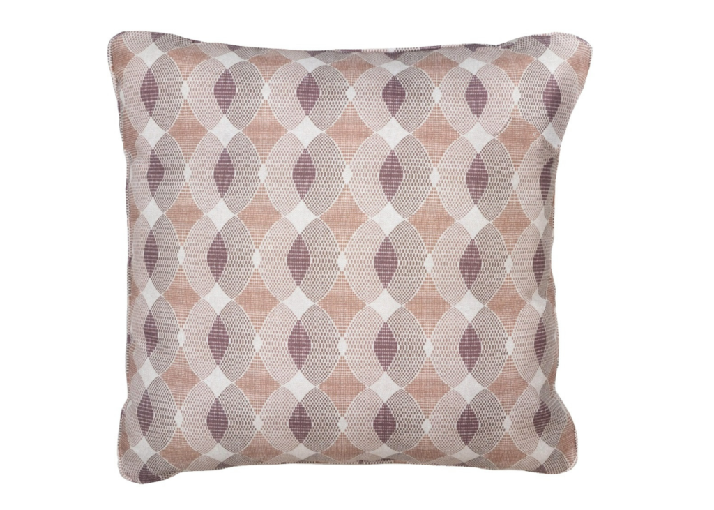 Sierkussen 50x50 Piping Rae Mocca