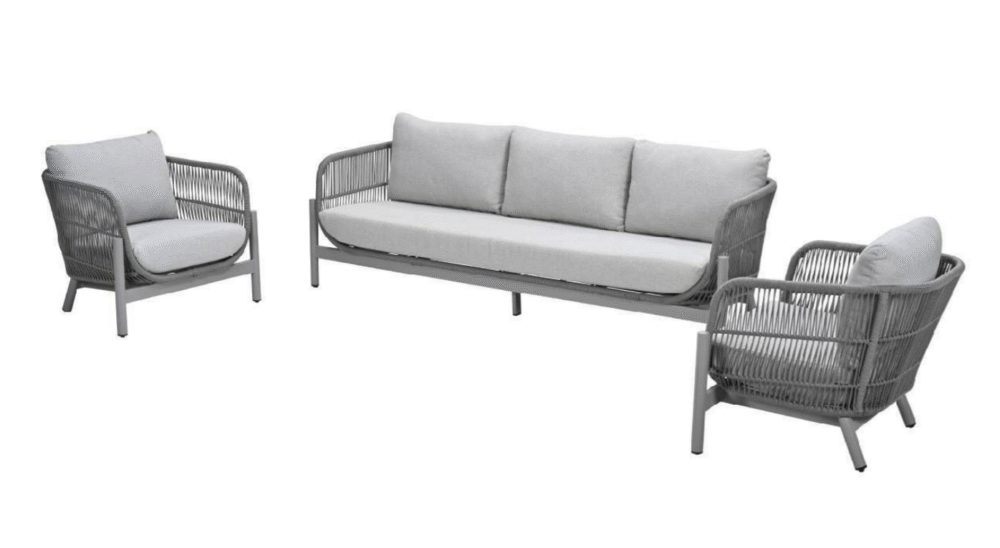 Stoel-bank loungeset Catanzaro 3-dlg