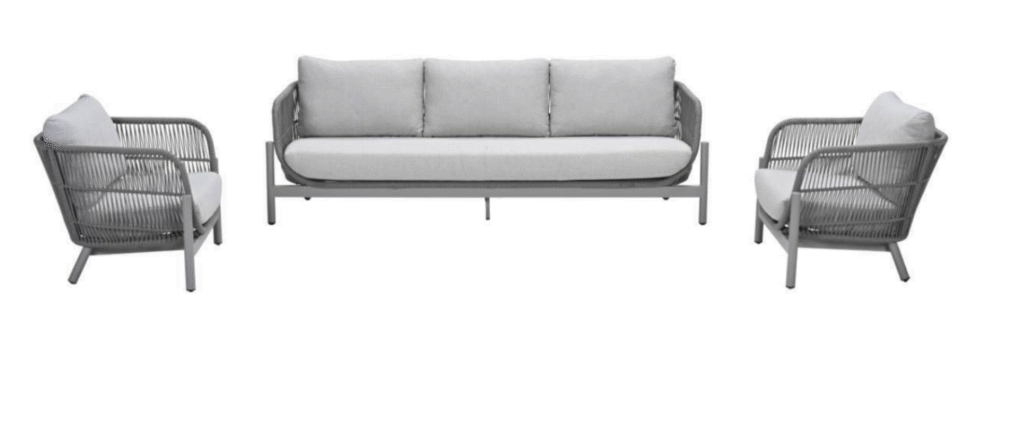 Stoel-bank loungeset Catanzaro 3-dlg