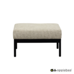 Stoel-bank loungeset Condor black + Loungetafel set Condor+ voetenbank Condor 8-dlg