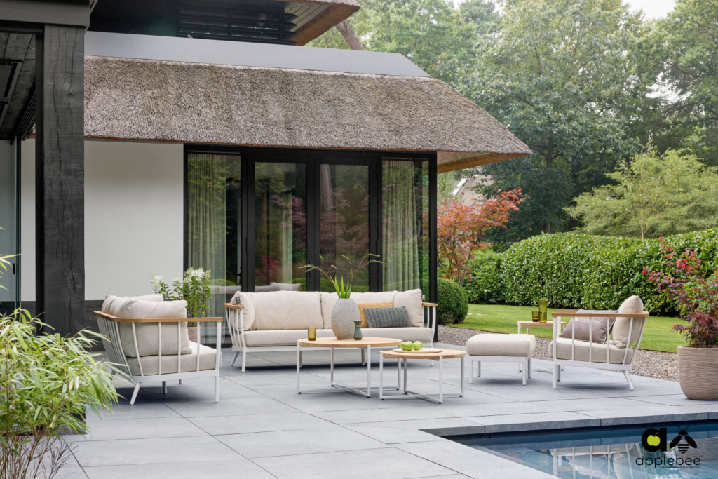 Stoel-bank loungeset Condor oyster 3-dlg