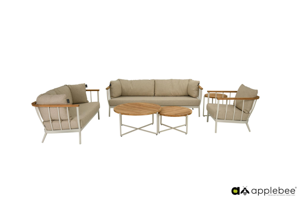 Stoel-bank loungeset Condor Oyster (3-zits) 3-dlg