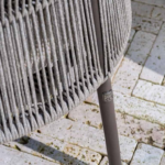 Stoel-bank loungeset Florence terre + Loungetafel Salute 4-dlg