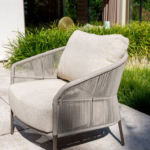 Stoel-bank loungeset Florence terre + Loungetafel set Monroe 5-dlg