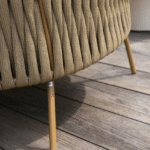 Stoel-bank loungeset Molina + Loungetafel Hampton mortex ovaal 4-dlg