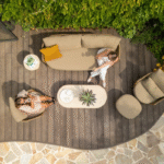 Stoel-bank loungest Molina + Loungetafel set Sofie 6-dlg