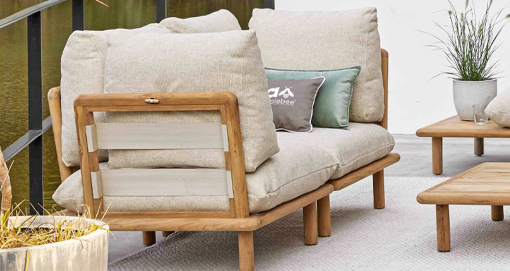 Hoek loungeset Sling links + Loungetafel Sling 4-dlg