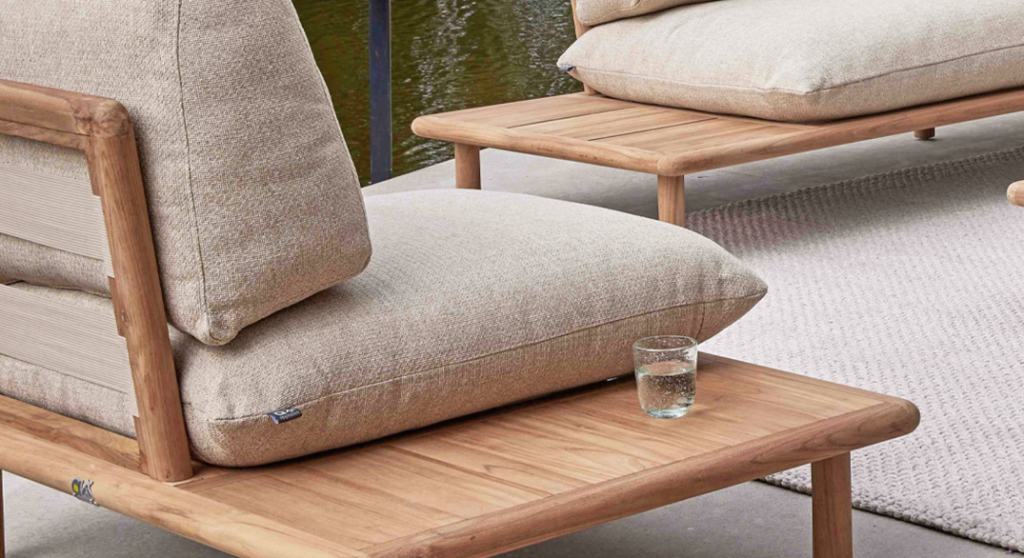 Hoek loungeset Sling links + Loungetafel Sling 4-dlg