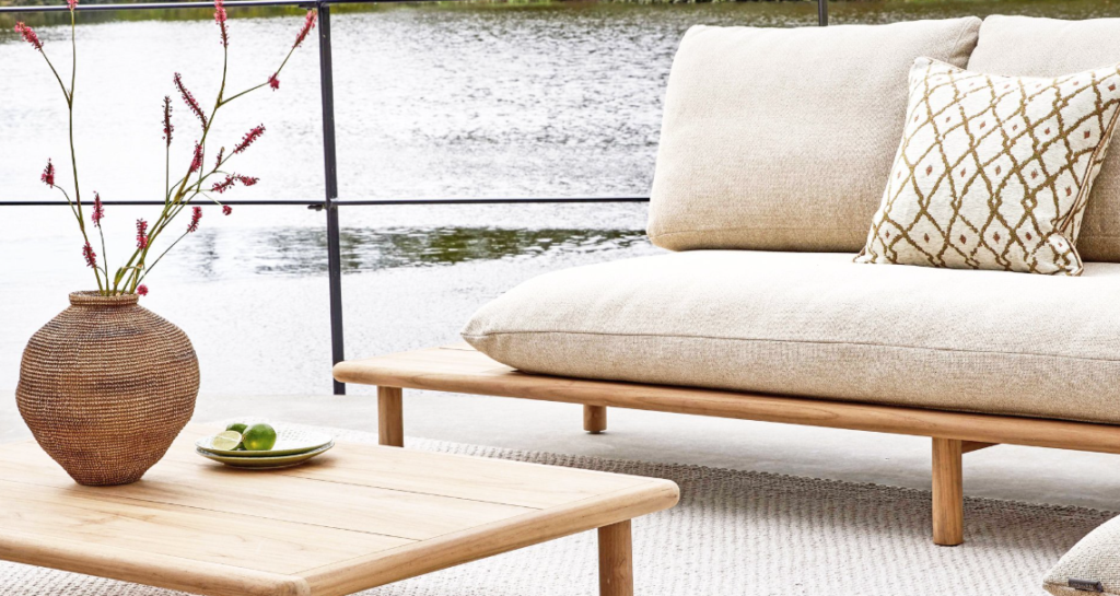 Hoek loungeset Sling links + Loungetafel Sling 4-dlg