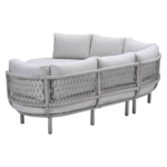 Lounge-dining set Matera taupe 3-dlg