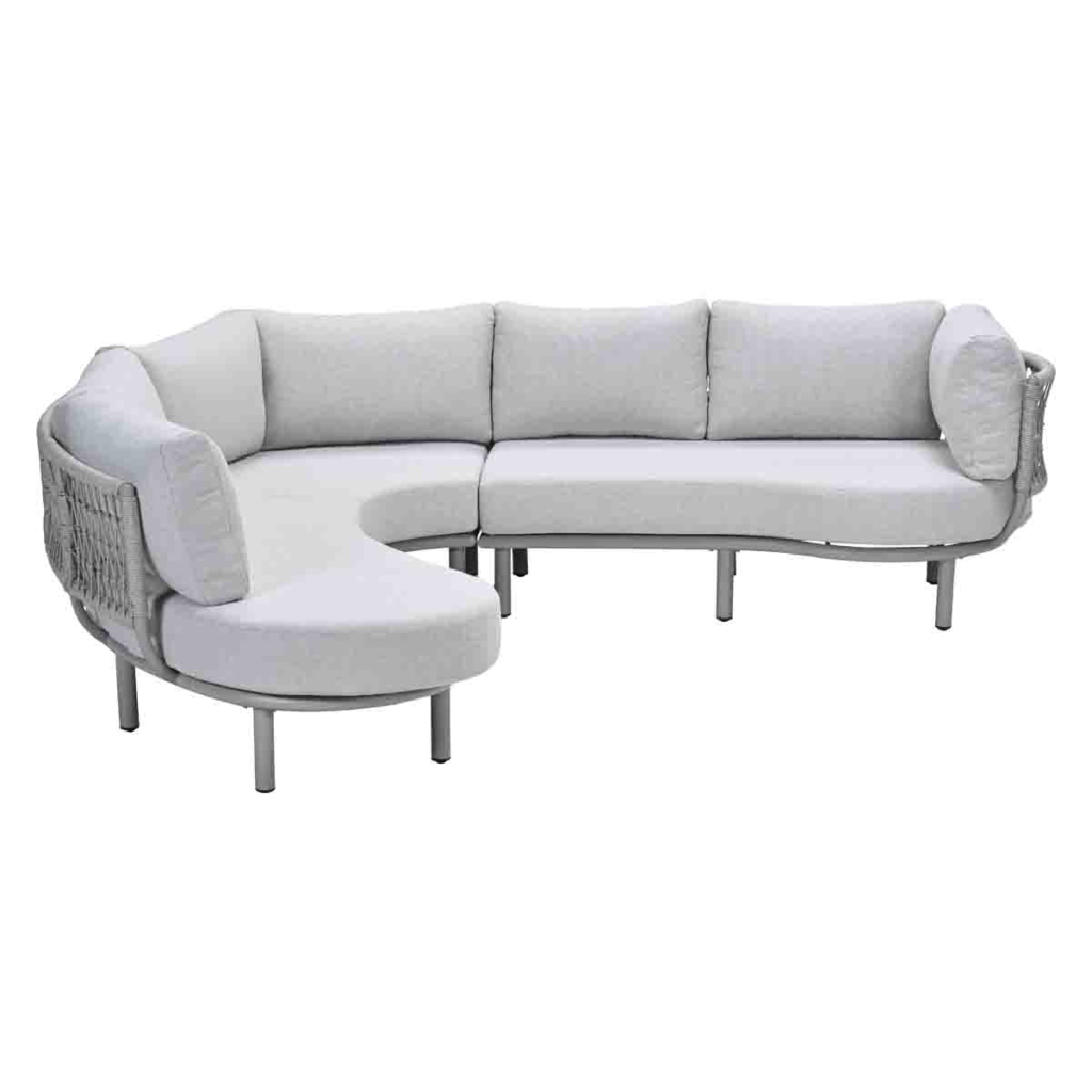 Lounge-dining set Matera taupe 3-dlg