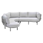 Lounge-dining set Matera taupe 3-dlg