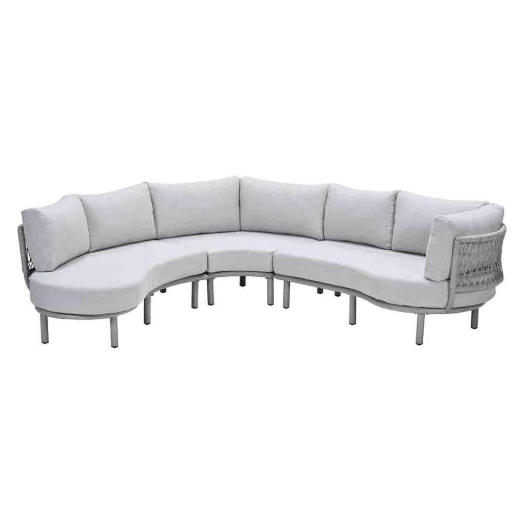 Lounge-dining set Matera taupe 3-dlg