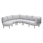 Lounge-dining set Matera taupe 3-dlg