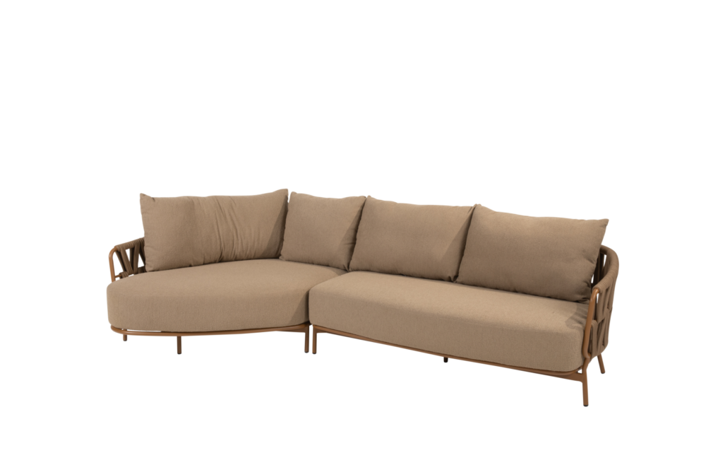 Chaise longue loungeset Biarritz amber 2-dlg