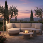 Cosidune sandy beige fire pit