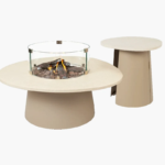 Cosidune sandy beige side table
