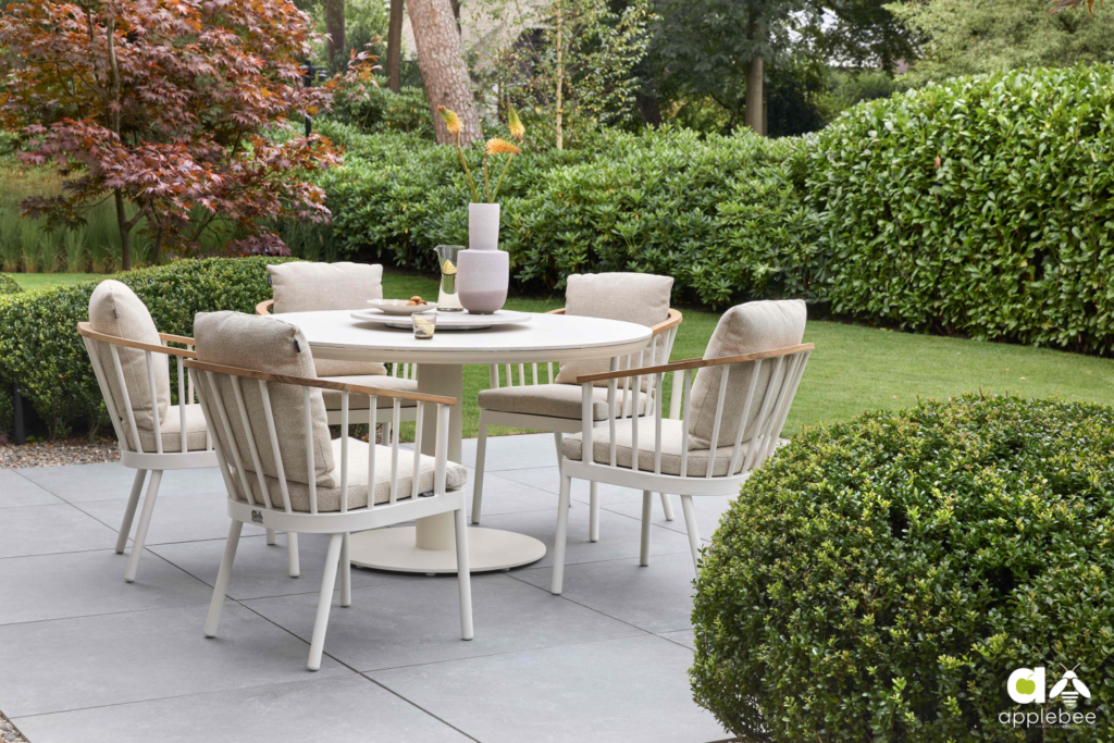 Dining tafel Melville rond oyster - Ø160