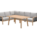 Lounge-dining set Decala oak look-sand 5-dlg