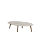 Loungetafel Salute ovaal amber - 120x65x30cm