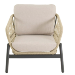 Stoel-bank loungeset Zavi Creme