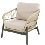 Stoel-bank loungeset Zavi Creme