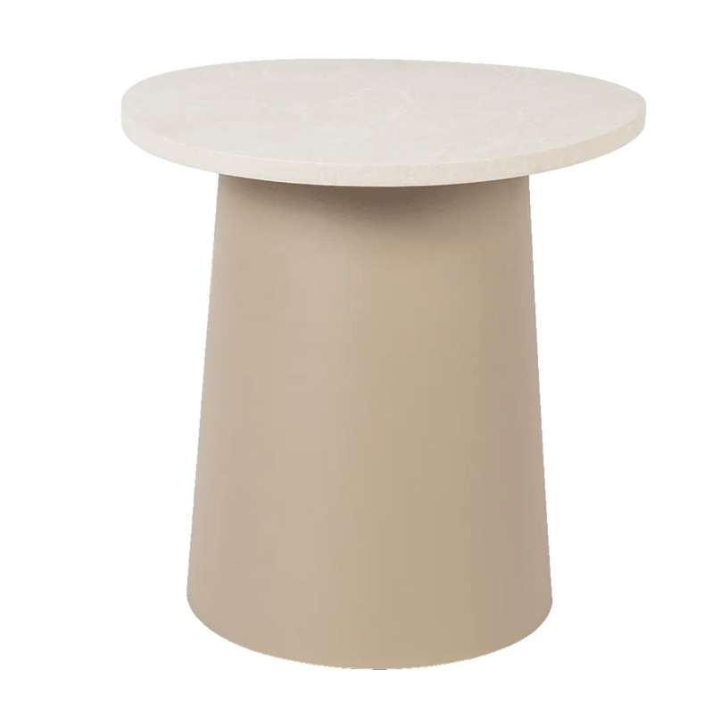 Cosidune sandy beige side table